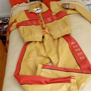 Official NFL medium San Francisco 49ERS leather jacket & pants